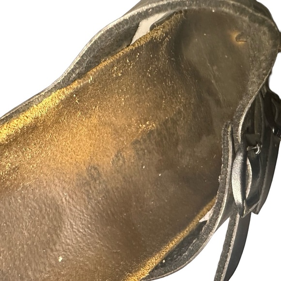 Birkenstock Women 9/40 Mayari Birko-Flor Slip On Toe Loop Sandals Black - Picture 15 of 15